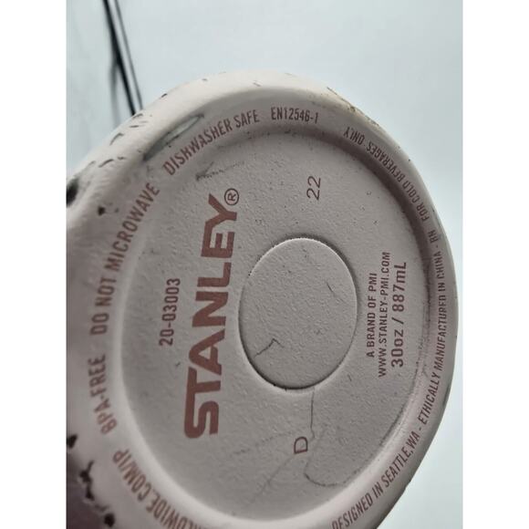 Stanley IceFlow Flip Straw Tumbler with Handle 30 oz Twist On Lid Pink SEE DESCR - Picture 4 of 7